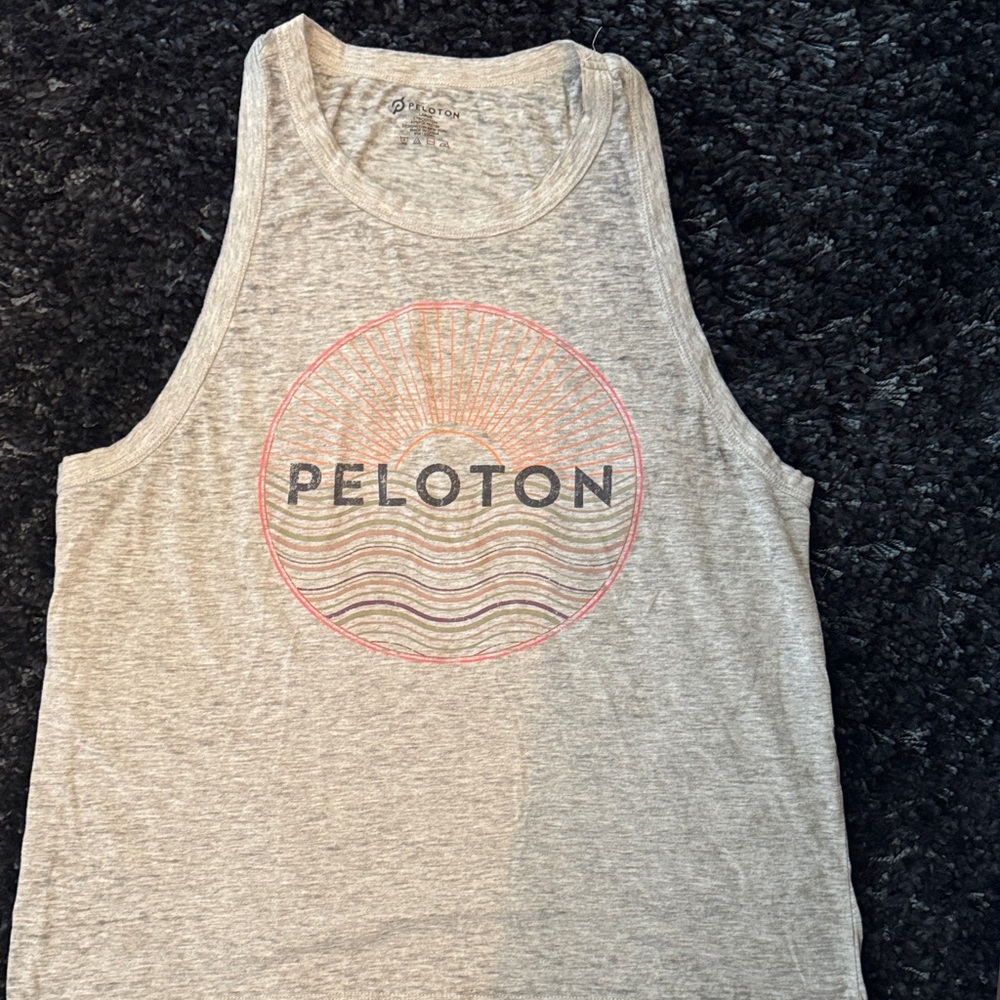 Peloton Light Gray Women's Muscle Tee, size L, good condition